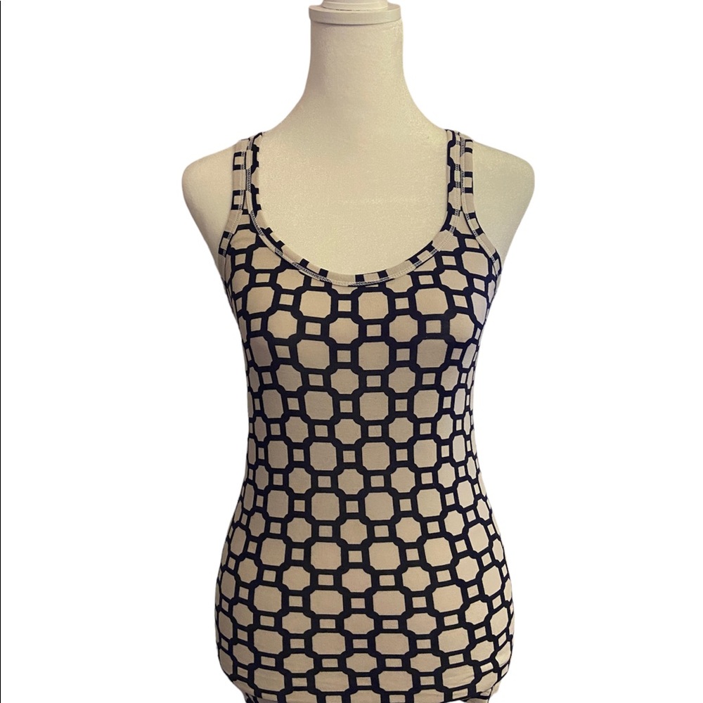 Banana Republic black and white tank top